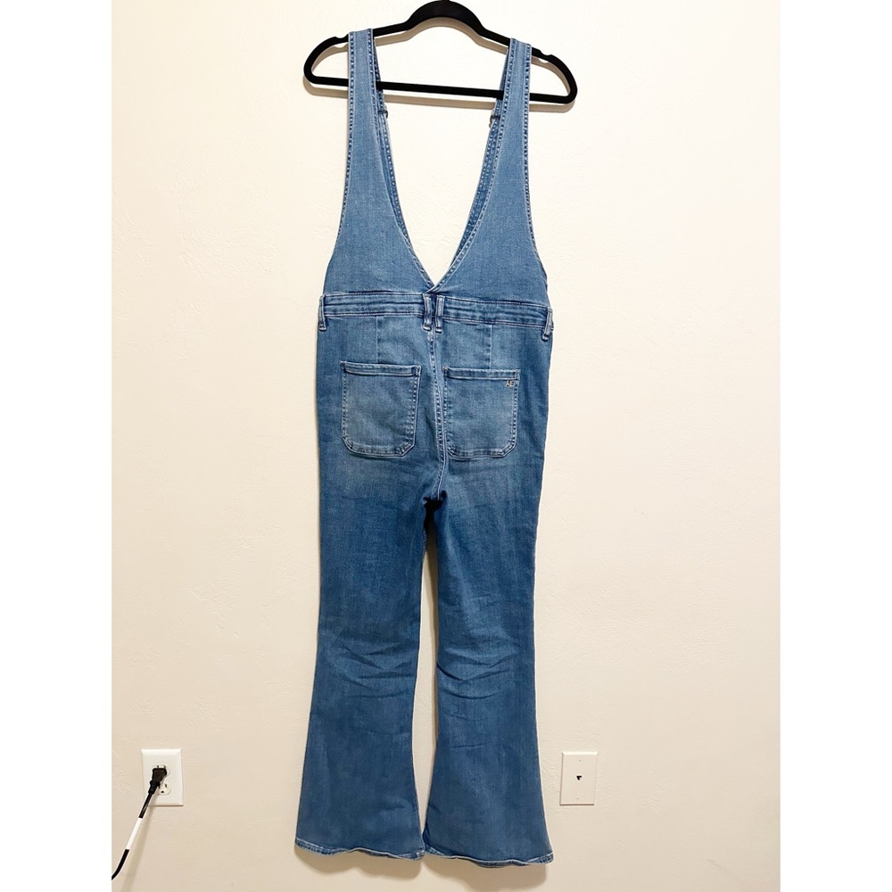 American Eagle Denim Flare Overalls 10 - Picture 5 of 12